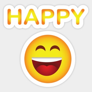 Happy Sticker